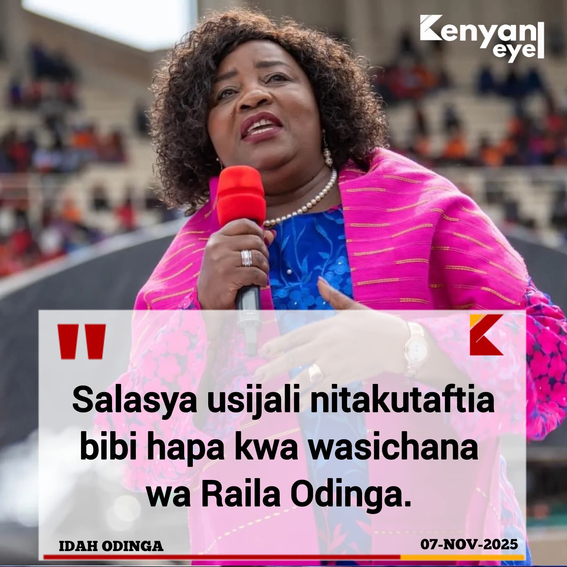 Ida Odinga promise Peter Salasya…