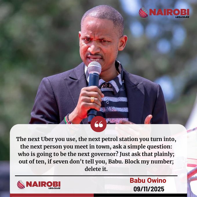 Babu Owino Speaks About his Presidential Ambitions 2032