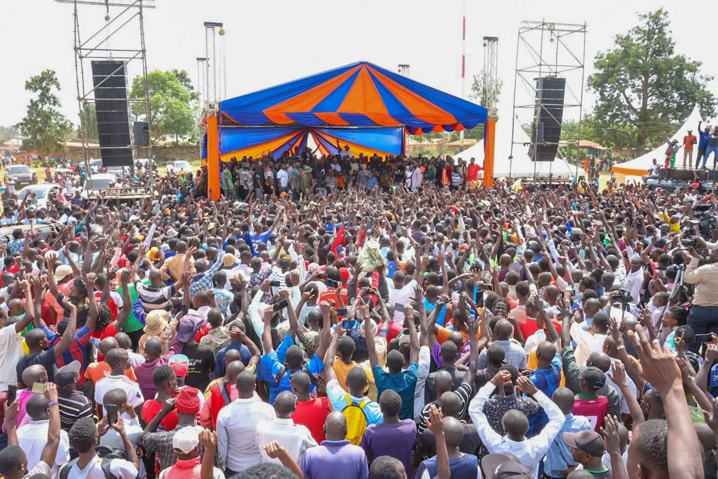 Sifuna Lights up Busia with Fiery Address as Azimio Launches Linda Mwananchi Tour